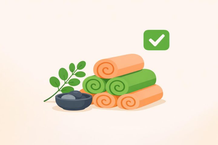 A NZ day spa therapist using Mahi Time on tablet